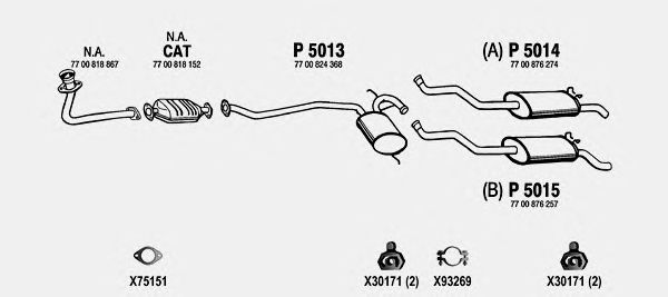 Exhaust System RE815