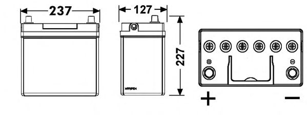 Starterbatteri; Starterbatteri _EB455