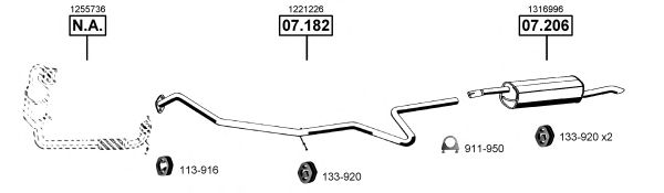 Exhaust System FO073030