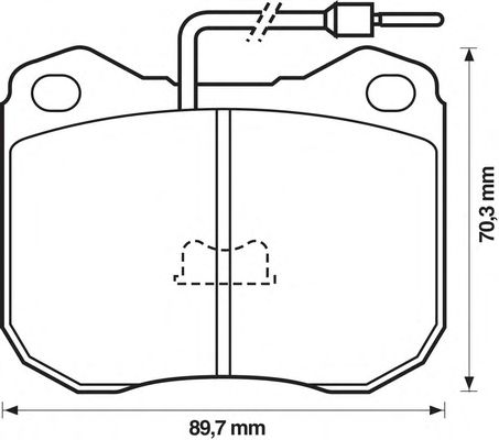 Комплект тормозных колодок, дисковый тормоз 571228S