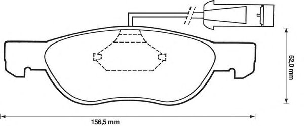 Комплект тормозных колодок, дисковый тормоз 571883S