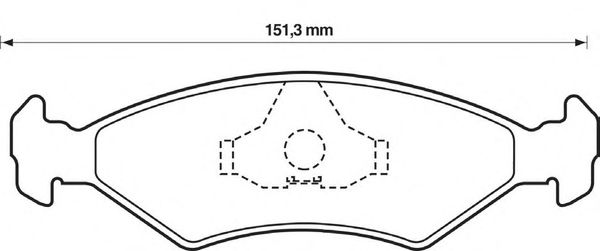 Brake Pad Set, disc brake 571914S