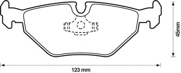 Комплект тормозных колодок, дисковый тормоз 571960S