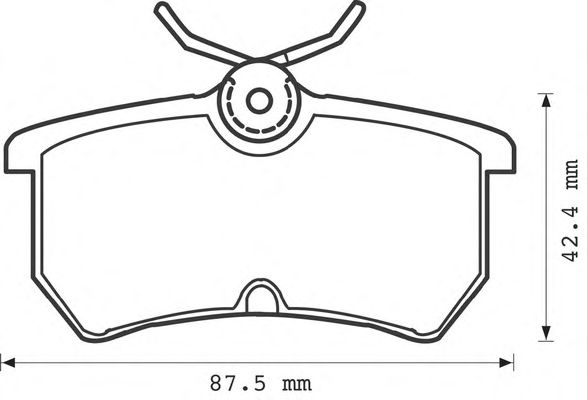 Комплект тормозных колодок, дисковый тормоз 571998S