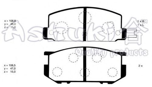 Brake Pad Set, disc brake S011-03