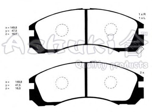 Brake Pad Set, disc brake C003-05