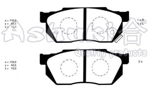Brake Pad Set, disc brake H025-07