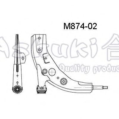 Braço oscilante, suspensão da roda M874-02