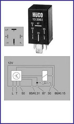 Relay, glow plug system 132063