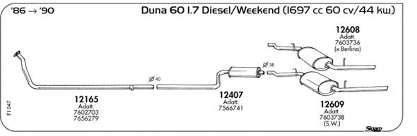 Exhaust System FI047