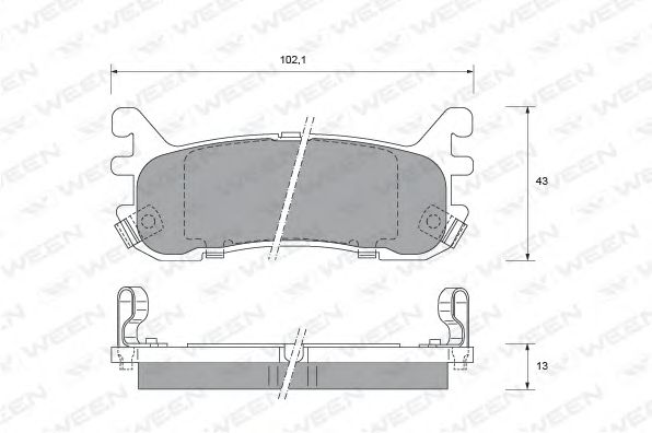 Brake Pad Set, disc brake 151-2141