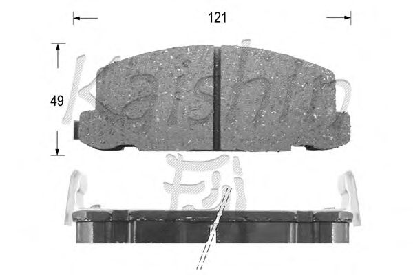 Комплект тормозных колодок, дисковый тормоз D4014