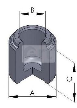 Piston, brake caliper 150755-C