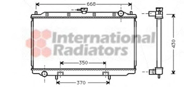 Radiator, engine cooling 13002181