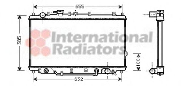 Radiator, engine cooling 83002017