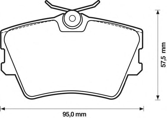 Комплект тормозных колодок, дисковый тормоз 571875J