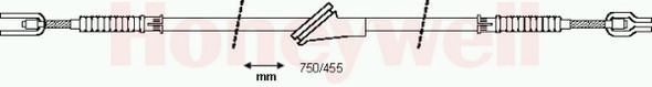 Трос, стояночная тормозная система 432166B