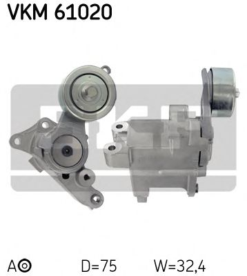 Τεντωτήρας, ιμάντας poly-V VKM 61020