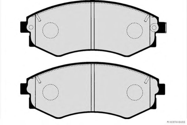 Комплект тормозных колодок, дисковый тормоз J3600517