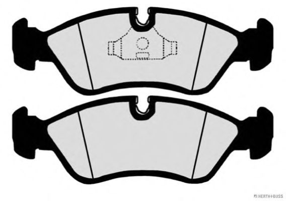 Комплект тормозных колодок, дисковый тормоз J3600903