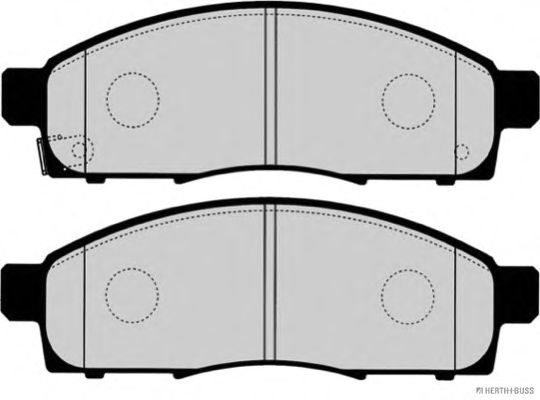 Комплект тормозных колодок, дисковый тормоз J3601030