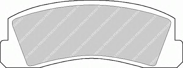 Комплект тормозных колодок, дисковый тормоз FDB195