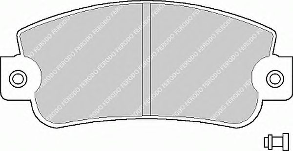 Комплект тормозных колодок, дисковый тормоз FDB346