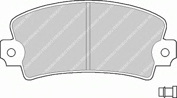 Комплект тормозных колодок, дисковый тормоз FDB361