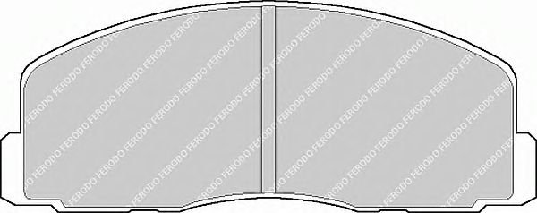 Комплект тормозных колодок, дисковый тормоз FDB368