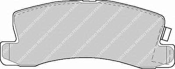 Комплект тормозных колодок, дисковый тормоз FDB478