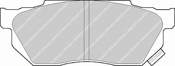 Комплект тормозных колодок, дисковый тормоз FSL585