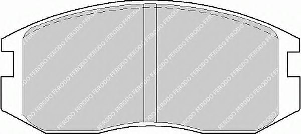Комплект тормозных колодок, дисковый тормоз FDB759