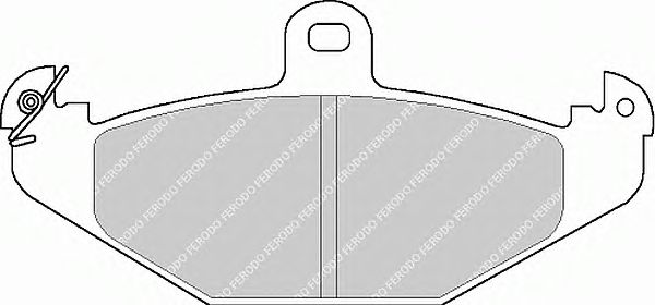 Комплект тормозных колодок, дисковый тормоз FDB878