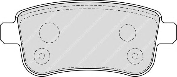 Комплект тормозных колодок, дисковый тормоз FDB4182