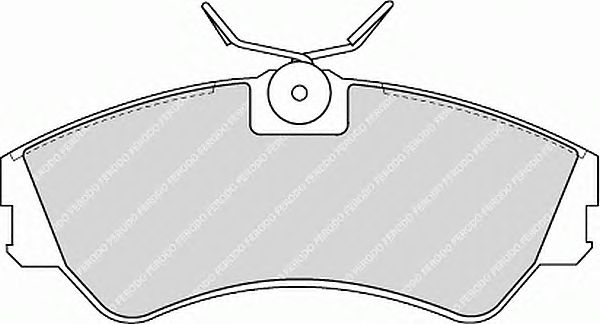 Комплект тормозных колодок, дисковый тормоз FVR785