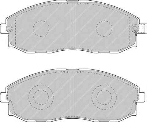 Комплект тормозных колодок, дисковый тормоз FVR1498