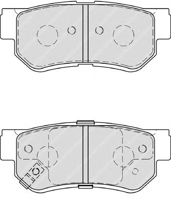 Комплект тормозных колодок, дисковый тормоз FDB4247