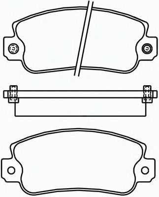 Комплект тормозных колодок, дисковый тормоз P 23 013