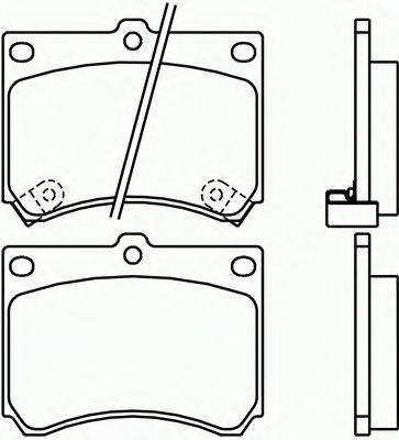 Brake Pad Set, disc brake P 49 011