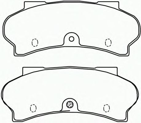 Комплект тормозных колодок, дисковый тормоз P 61 011