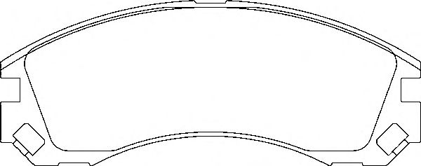 Комплект тормозных колодок, дисковый тормоз P 61 089