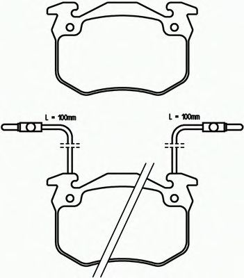 Комплект тормозных колодок, дисковый тормоз P 68 011