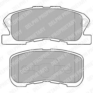 Brake Pad Set, disc brake LP1551