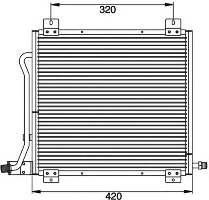 Condensator, airconditioning 8880400138