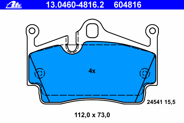 Brake Pad Set, disc brake 13.0460-4816.2