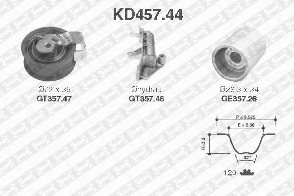 Timing Belt Kit KD457.44