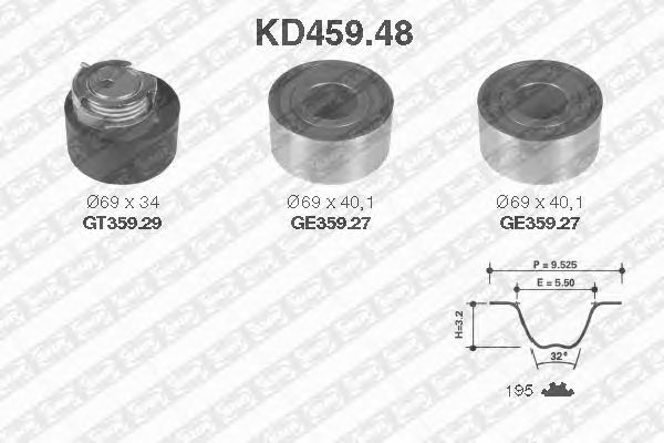Timing Belt Kit KD459.48