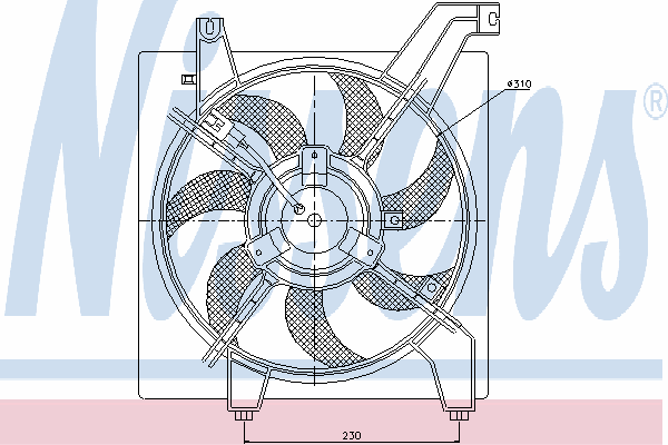 Fan, motor sogutmasi 85034