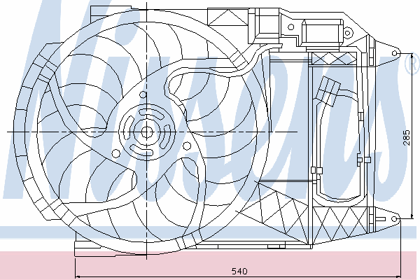 Fan, radiator 85123