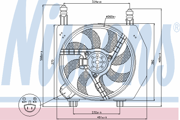Вентилятор, охлаждение двигателя 85171